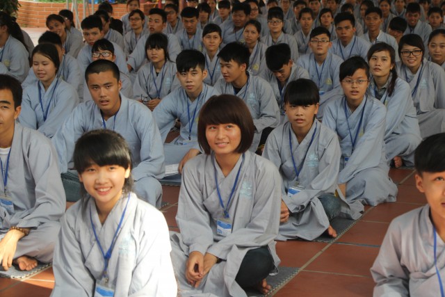 Thái Bình: Chùm ảnh ngày đầu khóa tu mùa hè chùa Từ Xuyên