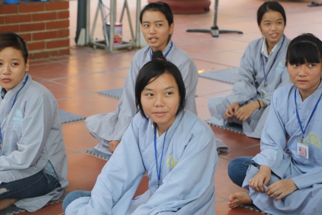 Thái Bình: Chùm ảnh ngày đầu khóa tu mùa hè chùa Từ Xuyên