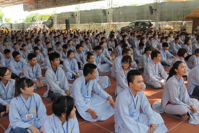 Thái Bình: Chùm ảnh ngày đầu khóa tu mùa hè chùa Từ Xuyên