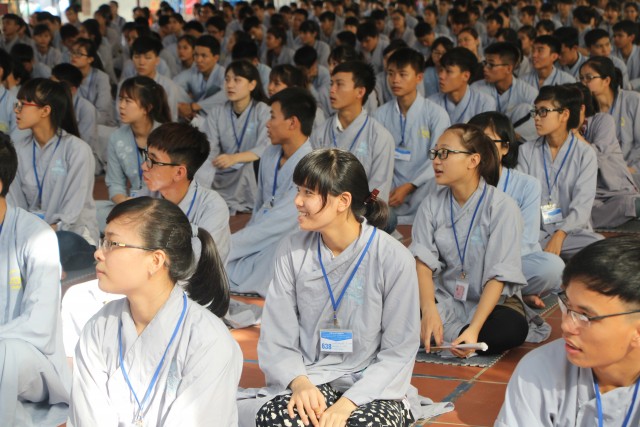 Thái Bình: Chùm ảnh ngày đầu khóa tu mùa hè chùa Từ Xuyên