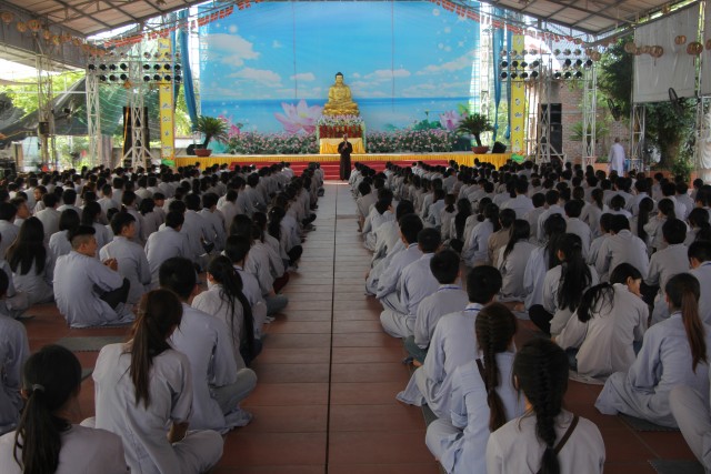 Thái Bình: Chùm ảnh ngày đầu khóa tu mùa hè chùa Từ Xuyên