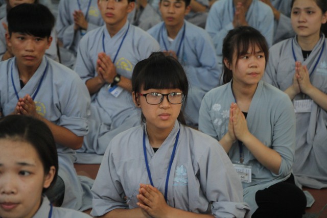 Thái Bình: Chùm ảnh ngày đầu khóa tu mùa hè chùa Từ Xuyên