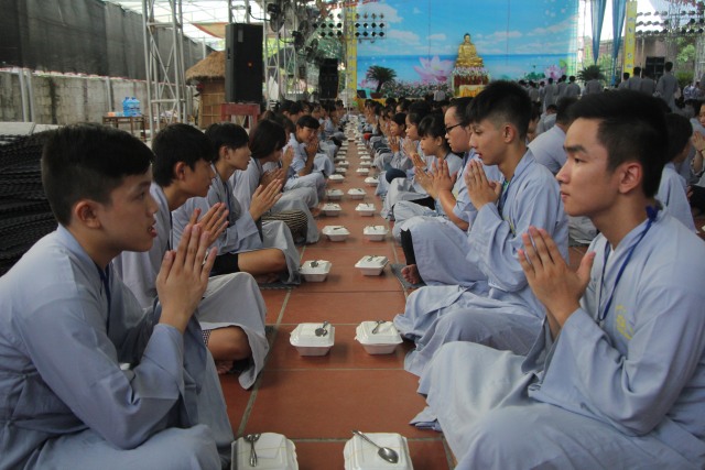 Thái Bình: Chùm ảnh ngày đầu khóa tu mùa hè chùa Từ Xuyên