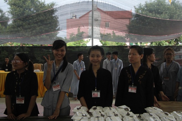 Thái Bình: Chùm ảnh ngày đầu khóa tu mùa hè chùa Từ Xuyên
