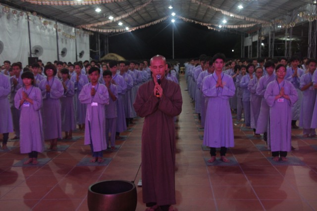 Thái Bình: Chùm ảnh ngày đầu khóa tu mùa hè chùa Từ Xuyên