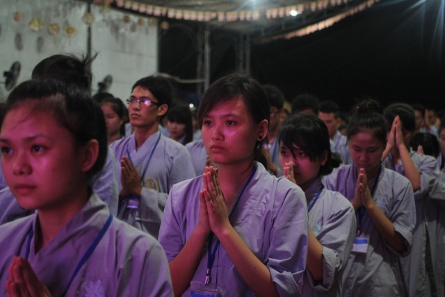 Thái Bình: Chùm ảnh ngày đầu khóa tu mùa hè chùa Từ Xuyên