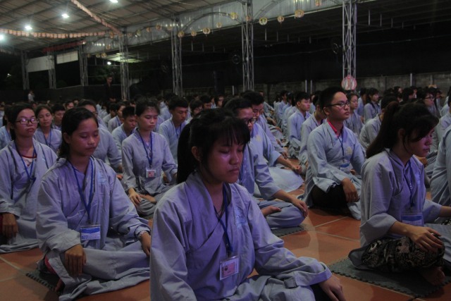 Thái Bình: Chùm ảnh ngày đầu khóa tu mùa hè chùa Từ Xuyên