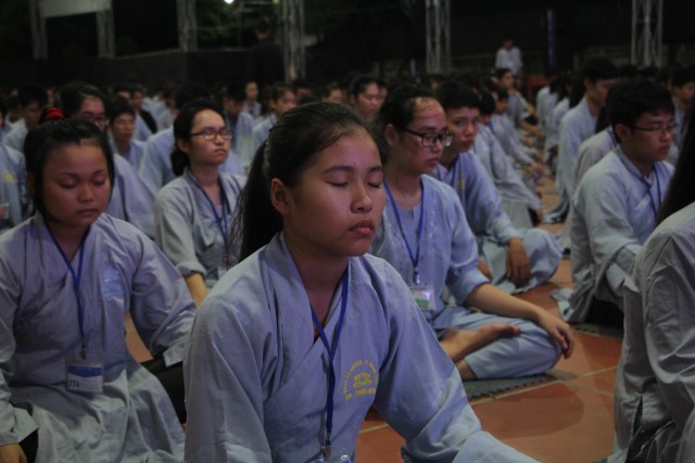 Thái Bình: Chùm ảnh ngày đầu khóa tu mùa hè chùa Từ Xuyên