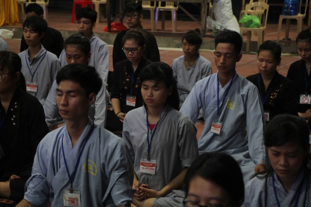 Thái Bình: Chùm ảnh ngày đầu khóa tu mùa hè chùa Từ Xuyên