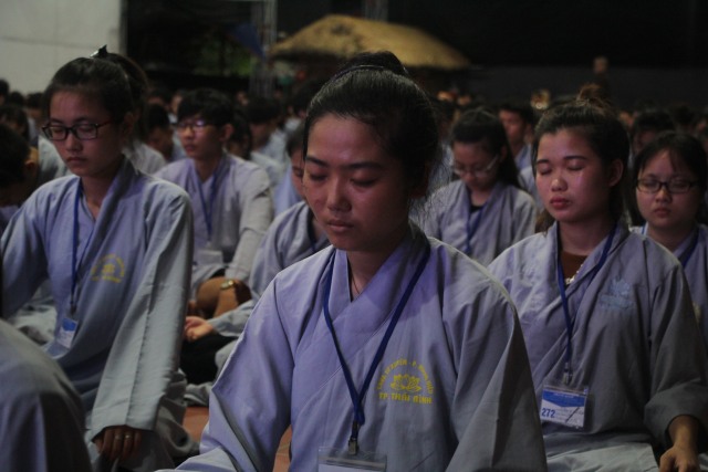 Thái Bình: Chùm ảnh ngày đầu khóa tu mùa hè chùa Từ Xuyên