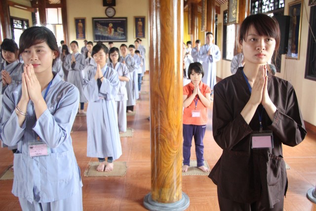 Thái Bình:  Khóa tu một ngày an lạc tại chùa Từ Xuyên