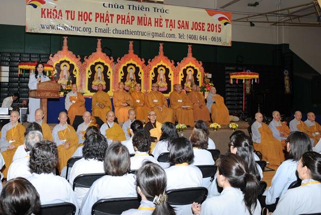Hoa Kỳ: Chùa Thiên Trúc, San Jose khai mạc khóa tu học Phật Pháp mùa hè năm 2015
