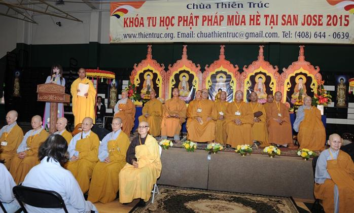 Hoa Kỳ: Chùa Thiên Trúc, San Jose khai mạc khóa tu học Phật Pháp mùa hè năm 2015
