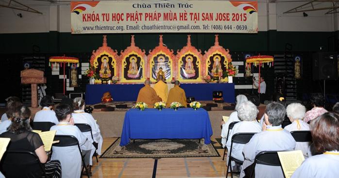Hoa Kỳ: Chùa Thiên Trúc, San Jose khai mạc khóa tu học Phật Pháp mùa hè năm 2015