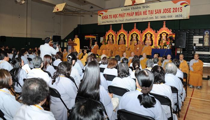 Hoa Kỳ: Chùa Thiên Trúc, San Jose khai mạc khóa tu học Phật Pháp mùa hè năm 2015