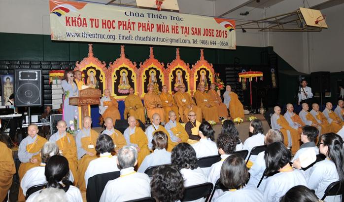 Hoa Kỳ: Chùa Thiên Trúc, San Jose khai mạc khóa tu học Phật Pháp mùa hè năm 2015