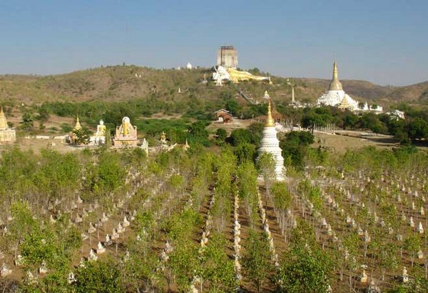 Chùm ảnh Danh lam Thắng tích Maha Bodhi Tahtaung Myanmar nổi tiếng thế giới