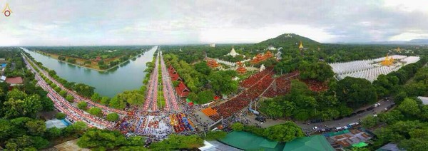 Myanmar: Chùm ảnh 10 nghìn chư Tăng diễu hành xung quanh Cố đô Phật giáo Mandalay