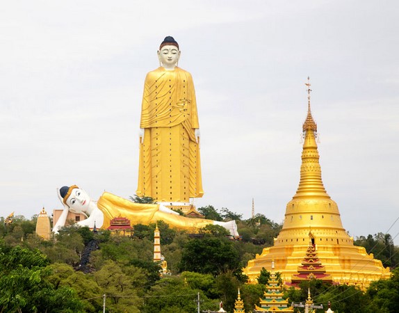 Chùm ảnh Danh lam Thắng tích Maha Bodhi Tahtaung Myanmar nổi tiếng thế giới