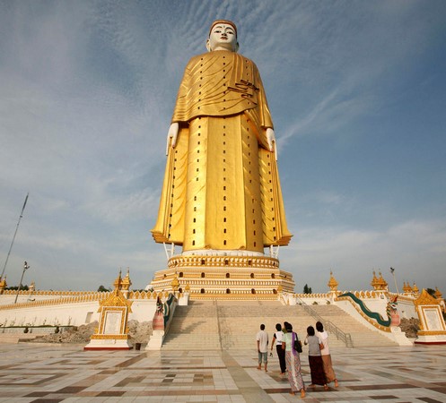 Chùm ảnh Danh lam Thắng tích Maha Bodhi Tahtaung Myanmar nổi tiếng thế giới