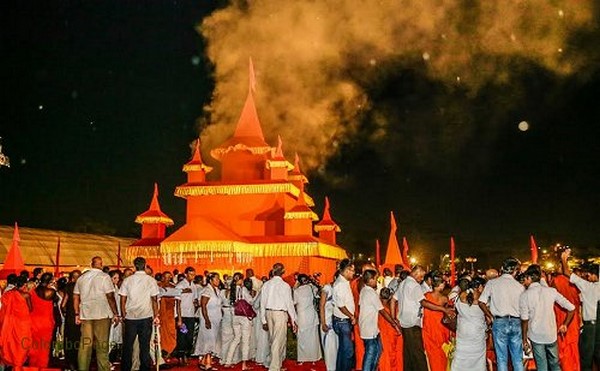 Chùm ảnh Quốc tang Đức Tăng thống hệ phái Maha Vihara Phật Giáo Sri Lanka