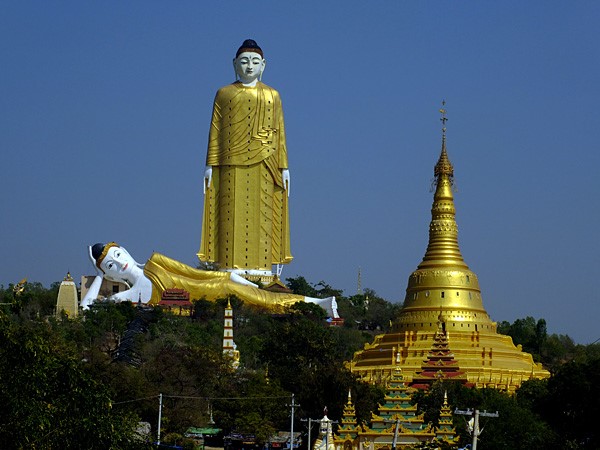 Chùm ảnh Danh lam Thắng tích Maha Bodhi Tahtaung Myanmar nổi tiếng thế giới