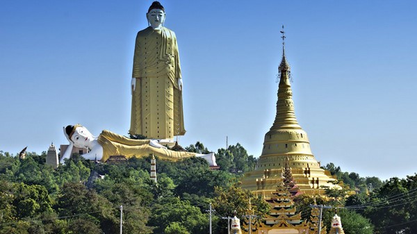 Chùm ảnh Danh lam Thắng tích Maha Bodhi Tahtaung Myanmar nổi tiếng thế giới