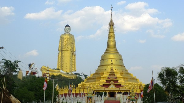 Chùm ảnh Danh lam Thắng tích Maha Bodhi Tahtaung Myanmar nổi tiếng thế giới