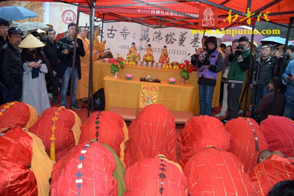 Trung Quốc Lễ Đặt đá trùng tu ngôi Cửu Khê Cổ Tự tỉnh Hồ Nam