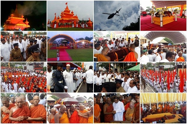Chùm ảnh Quốc tang Đức Tăng thống hệ phái Maha Vihara Phật Giáo Sri Lanka