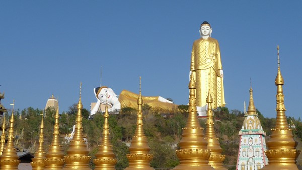Chùm ảnh Danh lam Thắng tích Maha Bodhi Tahtaung Myanmar nổi tiếng thế giới