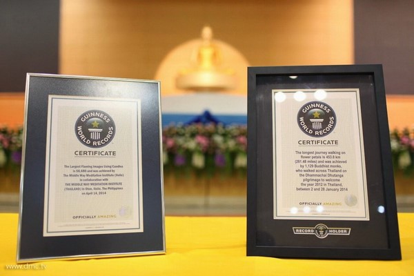 Phật Giáo Thái Lan sẽ tổ chức Lễ Trao kỷ lục thế giới Guinness World Record vào cuối tuần này