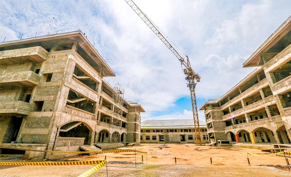 Tổng thống Sri lanka thăm công trình Đại học Phật giáo Quốc tế Manelwatte Nagananda