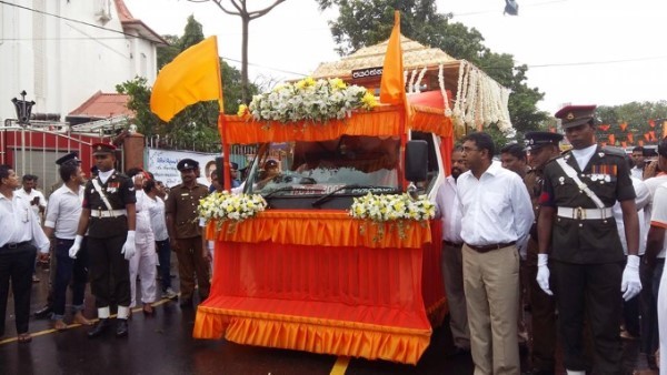 Chùm ảnh Quốc tang Đức Tăng thống hệ phái Maha Vihara Phật Giáo Sri Lanka