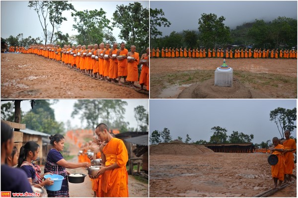 Thái Lan: Chùm ảnh Thanh thiếu niên xuất gia chúc Thọ đức Vua Bhumibol Adulyadej 87 tuổi