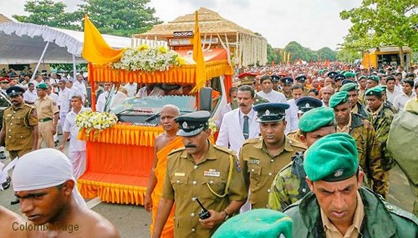 Chùm ảnh Quốc tang Đức Tăng thống hệ phái Maha Vihara Phật Giáo Sri Lanka