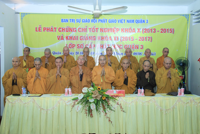 TP.HCM: Lễ tốt nghiệp khóa X Lớp sơ cấp Phật học Quận 3