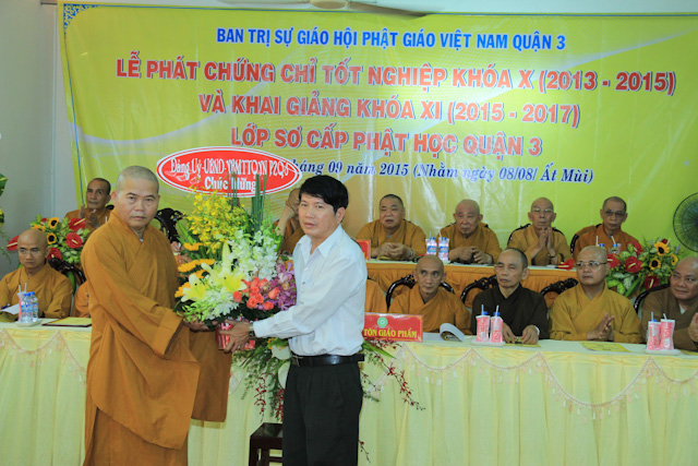 TP.HCM: Lễ tốt nghiệp khóa X Lớp sơ cấp Phật học Quận 3