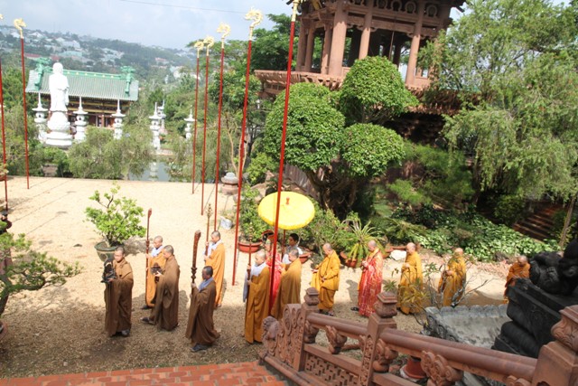 Đại Giới Đàn Cam Lộ Giác Ngộ: Lễ Yểm tâm An phụng đất, Niêm đàn sái tịnh tại chùa Minh Thành.