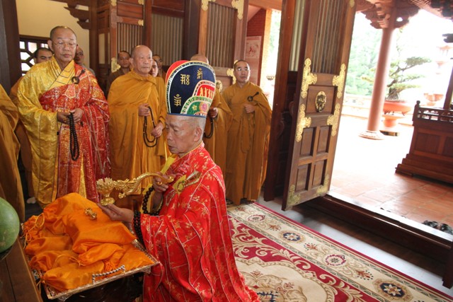 Đại Giới Đàn Cam Lộ Giác Ngộ: Lễ Yểm tâm An phụng đất, Niêm đàn sái tịnh tại chùa Minh Thành.