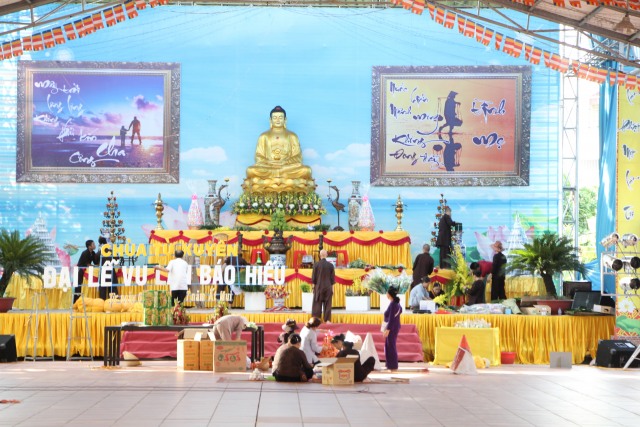 Thái Bình: Công tác chuẩn bị Đại lễ Vu Lan tại chùa Từ Xuyên