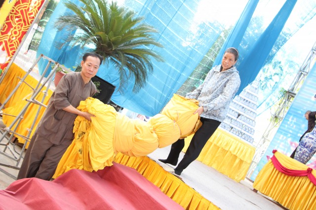 Thái Bình: Công tác chuẩn bị Đại lễ Vu Lan tại chùa Từ Xuyên