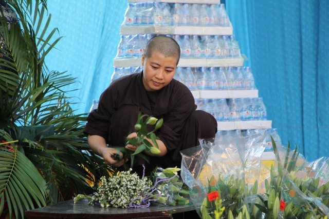 Thái Bình: Công tác chuẩn bị Đại lễ Vu Lan tại chùa Từ Xuyên