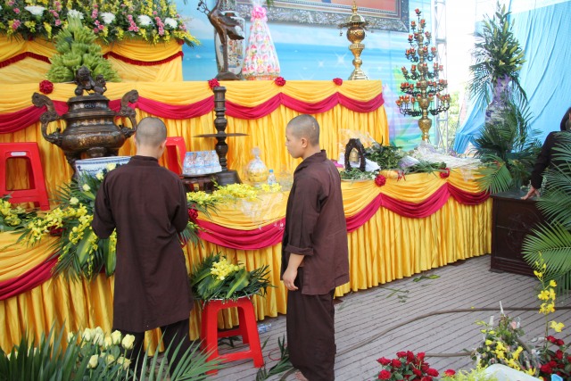 Thái Bình: Công tác chuẩn bị Đại lễ Vu Lan tại chùa Từ Xuyên