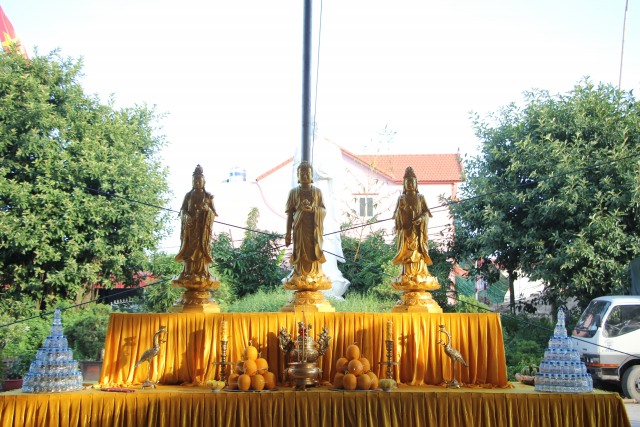 Thái Bình: Công tác chuẩn bị Đại lễ Vu Lan tại chùa Từ Xuyên