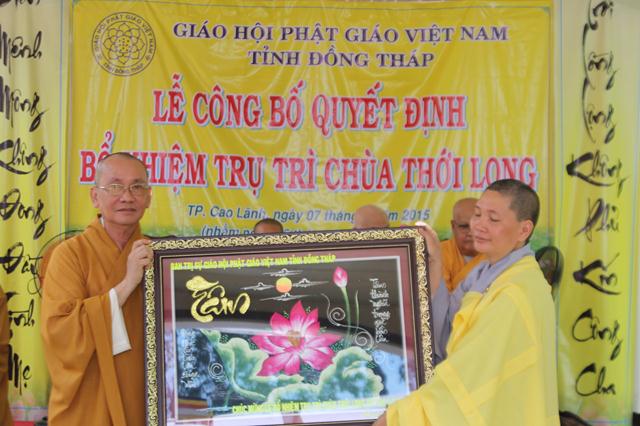 Đồng Tháp: Bổ Nhiệm Trụ Trì Chùa Thới Long