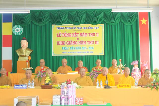 Đồng Tháp: Trường Trung Cấp Phật Học Khai Giảng