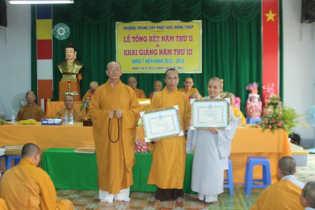 Đồng Tháp: Trường Trung Cấp Phật Học Khai Giảng