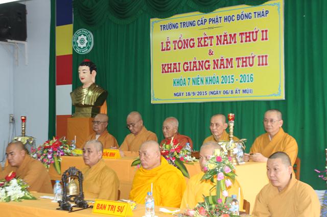Đồng Tháp: Trường Trung Cấp Phật Học Khai Giảng