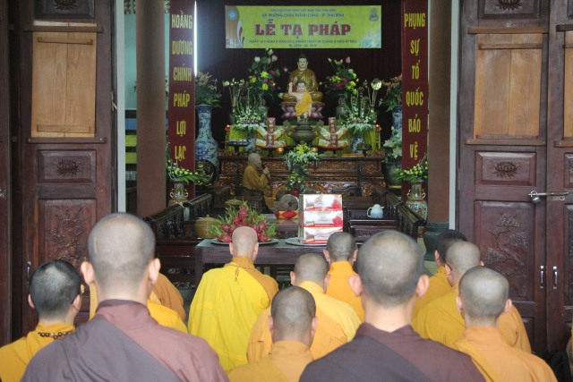 Thái Bình: Trường hạ Thánh Long tổ chức tạ pháp an cư kiết hạ
